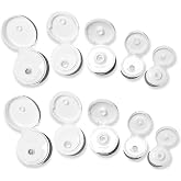 Drain-Dough Inc. - 10-Pack Bottle Emptying Cap Set with 5 Sizes, Ergonomical &amp; Durable Zero Waste Cap, Reusable Snap Top Dispenser Accessories for Most Bottles, Container Accessories for Home/Travel