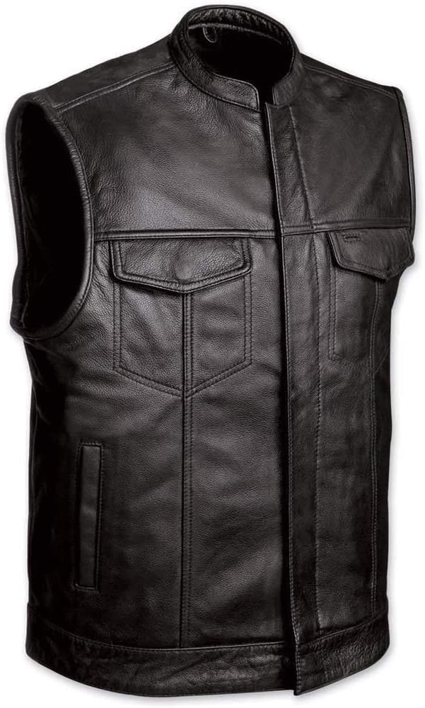 Men's Punisher Frank War Zone - Punisher Leather Vest Season 2 Jon Bernthal Costume