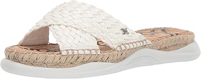 sam edelman ribbed raffia slide sandals