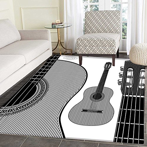 Guitar Area Rugs for Music Lovers Makes an Original Gift