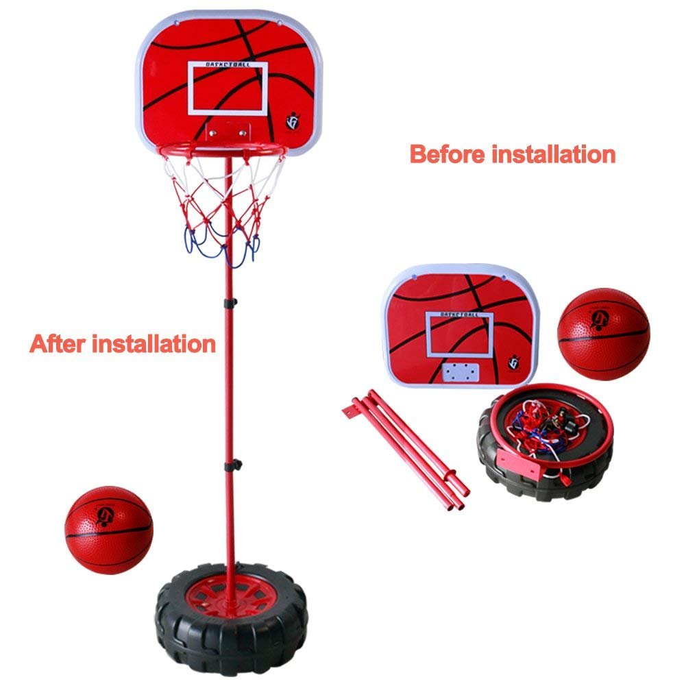 Buy Fajiabao Basketball Hoop Stand with Back Board and Basketball Kids