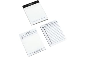 150 Sheets Transparent Sticky Notes Set - 3 Pads Blank Memo Pad for Notes Planning Portable Stationery Supplies