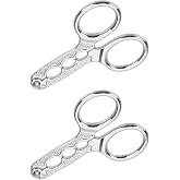2Pcs Silver Nuts Pistachio Sheller Opener Kitchen Tools Stainless Steel Nutcracker Multi-Function Walnut Pine Sheller Opener Nut Crackers Kitchen Utensils