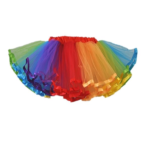 Honeystore Damen's Mini Tutu Ballett Mehrschichtige Rüschen Unterkleid