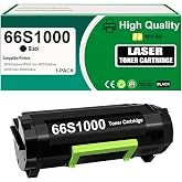 Eficazink 66S1000 Toner Cartridge Compatible for lex-Mark 66S1000 Toner | Work for 66S1H00 66S1X00 Compatible for MS531 MS531dw MS631 MS631dw MS632 MS632dwe MX532 MX532adwe MX632 MX632adwe Printer