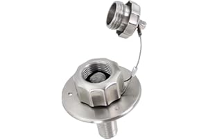 Kefly All Metal RV Water Inlet With Check Valve, City Water Connection Fit For RV Camper Motorhome Trailer Marine