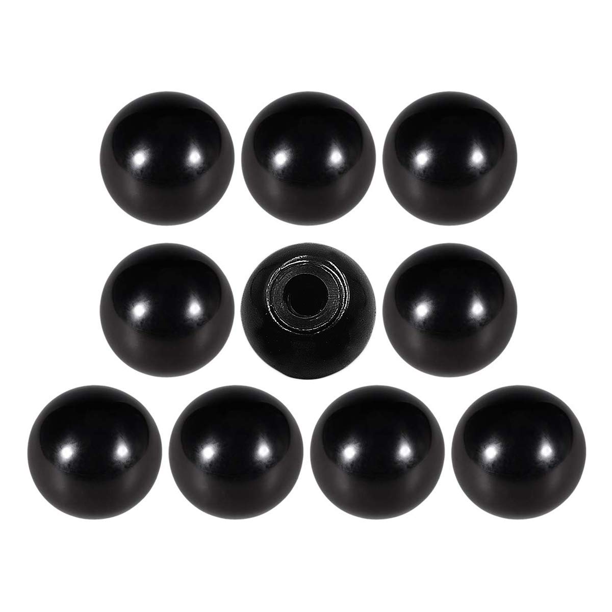 XMHF 10Pcs M10 Thermoset Ball Knob, 1.3"/32mm Dia 0.4"/10mm Dia Female
