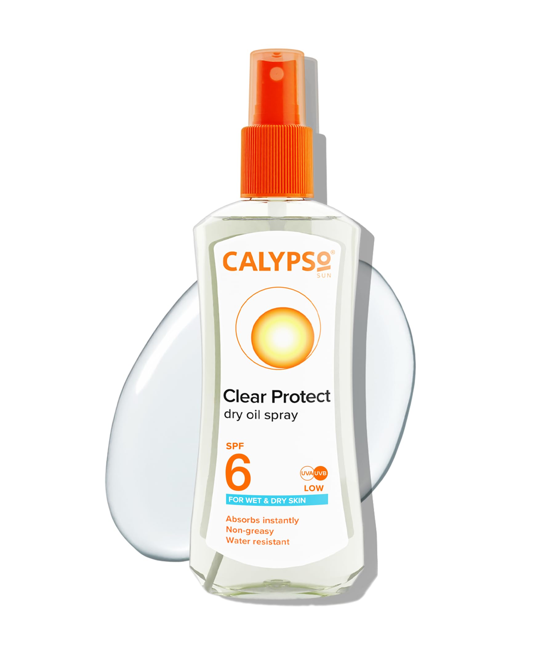 Calypso Wet Skin Dry Oil Spray with SPF6, 200 ml