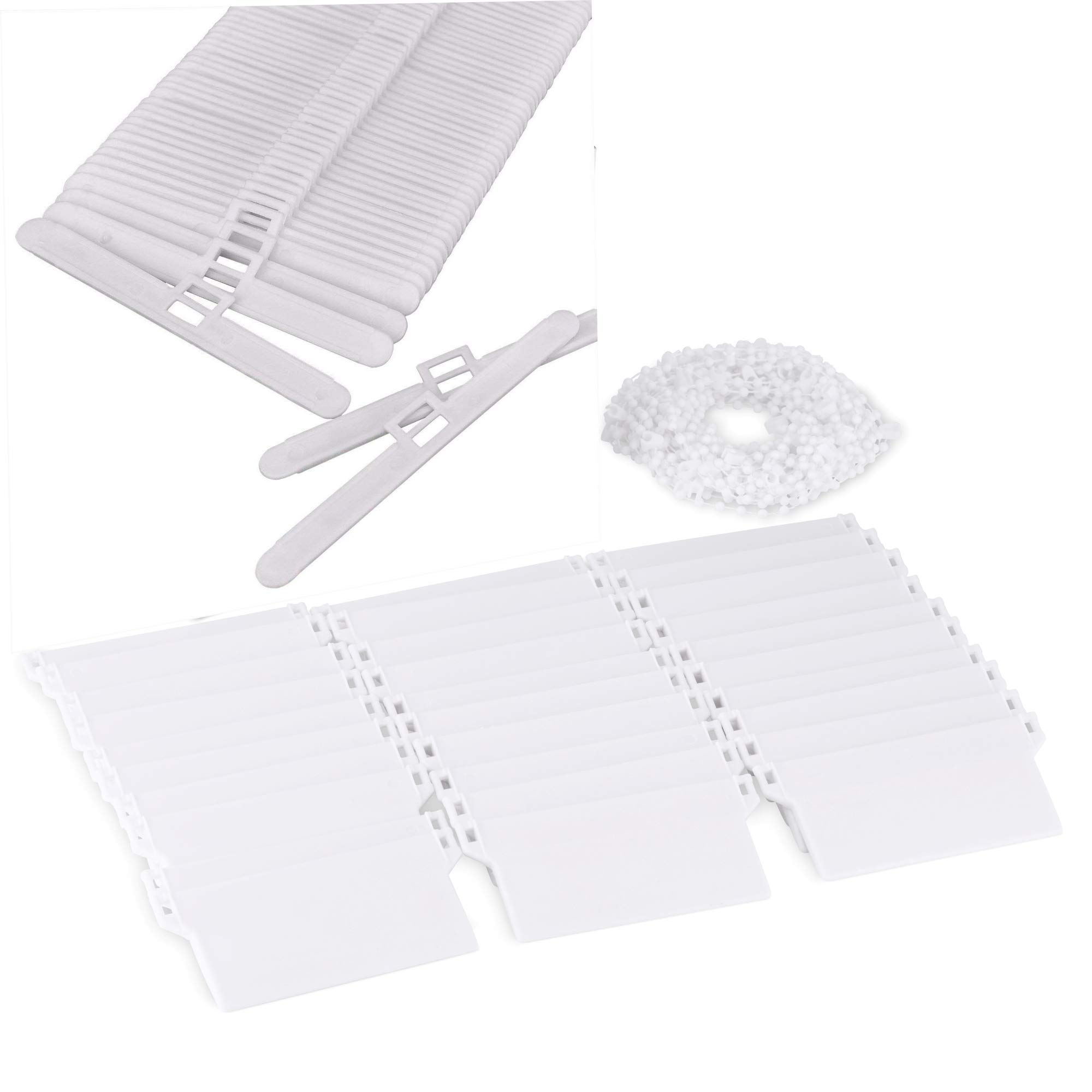 First blinds Vertical Blind Accessories 89mm (3.5 inches) - 25Pcs Vertical Blind Top Hangers,25Pcs Bottom Weights Slats,5M Bottom Chain