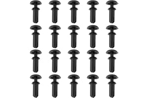 Be In Your Mind 20x Nylon Expansion Screws 6.4x12x3mm Hole Diameter 3.1mm Compatible with Surron Off-Road Vehicle Electric Vehicle Rivet Pins Black
