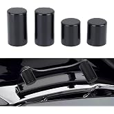 4 Point Docking Hardware Cover Kit Magnet Caps For Harley Touring 2009-2023 | for Street Glide, Road King, Electra Glide, Road Glide, 2 Long+2 Short (Gloss Black)