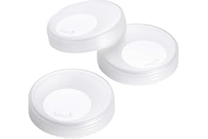 Boon Nursh Breast Milk Storage Lids - Made for Boon Nursh Bottles - Lids for Formula Travel Container - Breastfeeding Essentials and Baby Feeding Supplies - 3 Count