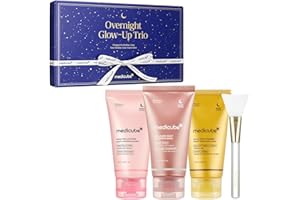 medicube Overnight Glow-Up Trio | Amazon Exclusive Holiday Overnight Wrapping Peel Off Mask | Collagen, Turmeric & PDRN | Perfect for Holiday Gifting & Self-Care | Korean Skincare for Women & Men