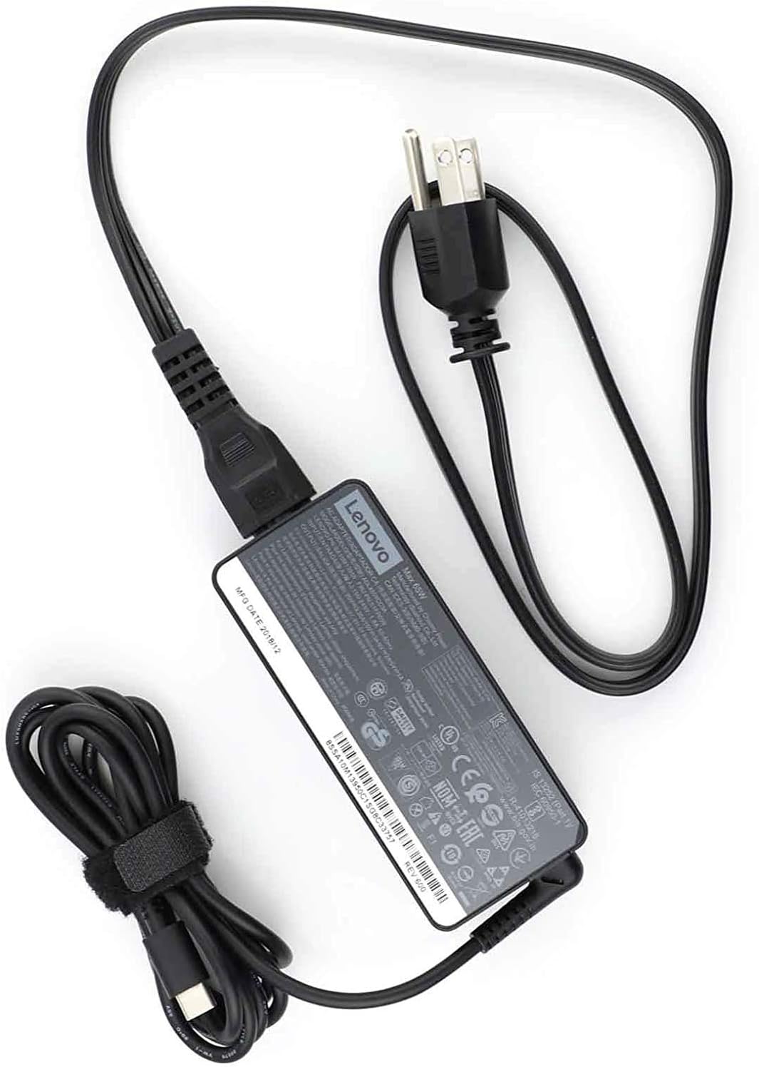 New Genuine Lenovo ThinkPad 65 Watt 20V 3.25A Type-C USB AC Adapter ADLX65YDC2A