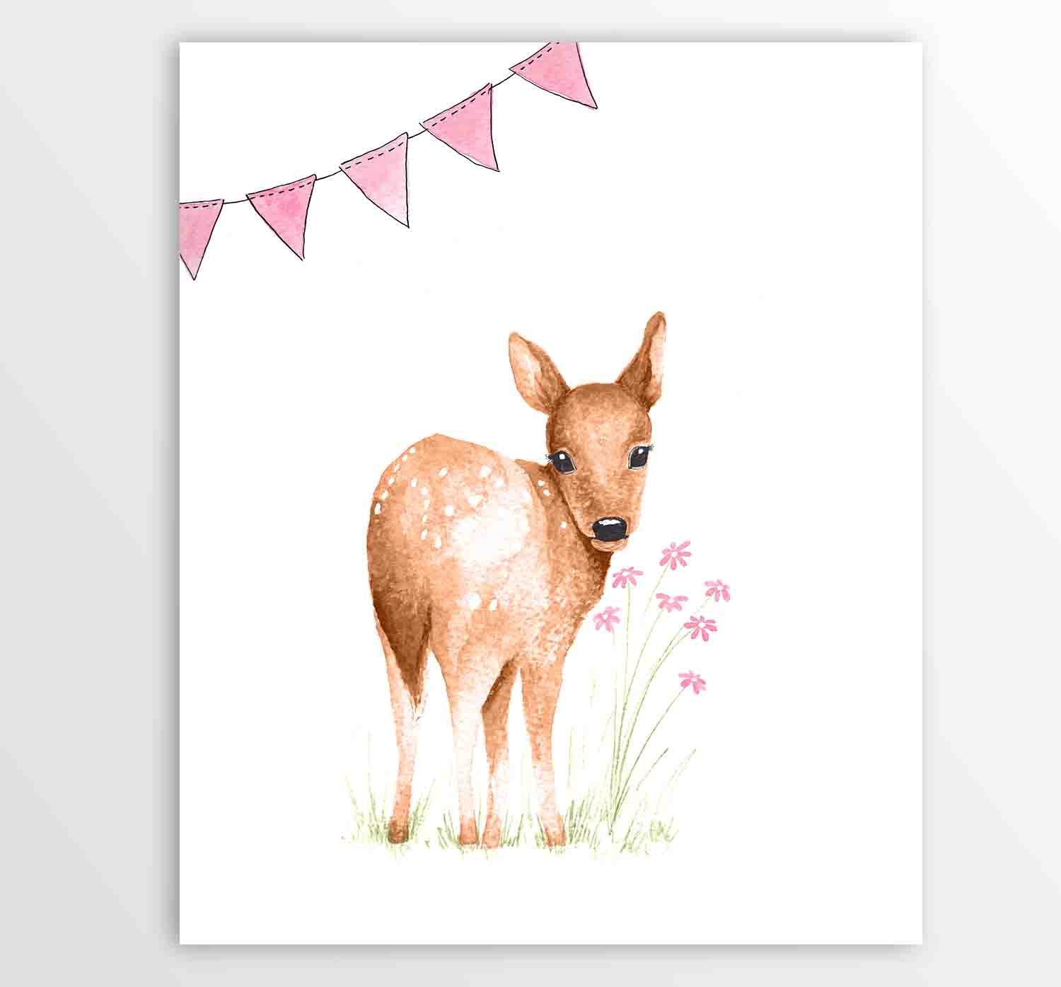 deer nursery art