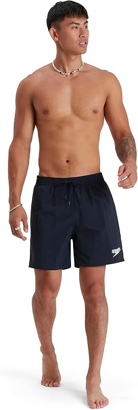 Shorts aquáticos speedo essentials 16" masculino, azul marinho, m