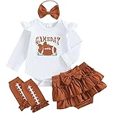 Rourufy Baby Girl Golf Outfit Newborn Short Sleeve Onesie Hole In One Romper Skirt Shorts Set Summer Clothes With Socks