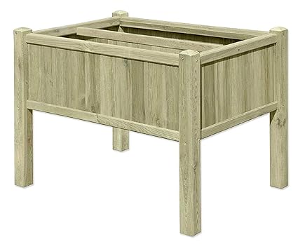 Gartenpirat Hochbeet Kräuterbeet aus Holz 109x78x80 cm mit 6X Pflanzkasteneinsatz