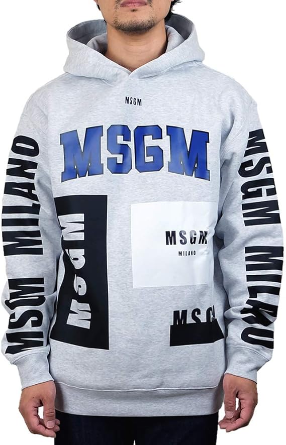 Amazon Msgm Mix Logo Swaet Shirt 2540mm174 トレーナー スウェット メンズ Grey L トレーナー パーカー 通販