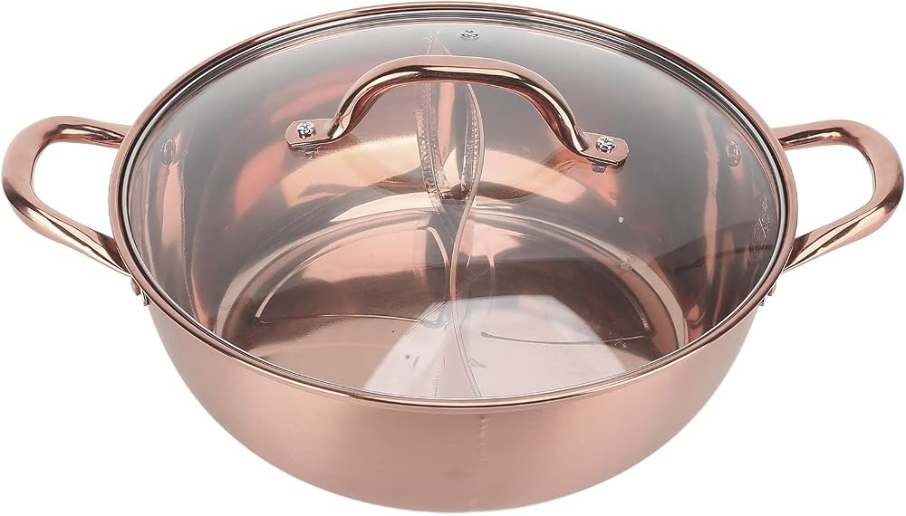 Jenngaoo Yin Yang Hot Pot 30.3cm Stainless Steel Separate Mandarin Duck Pot