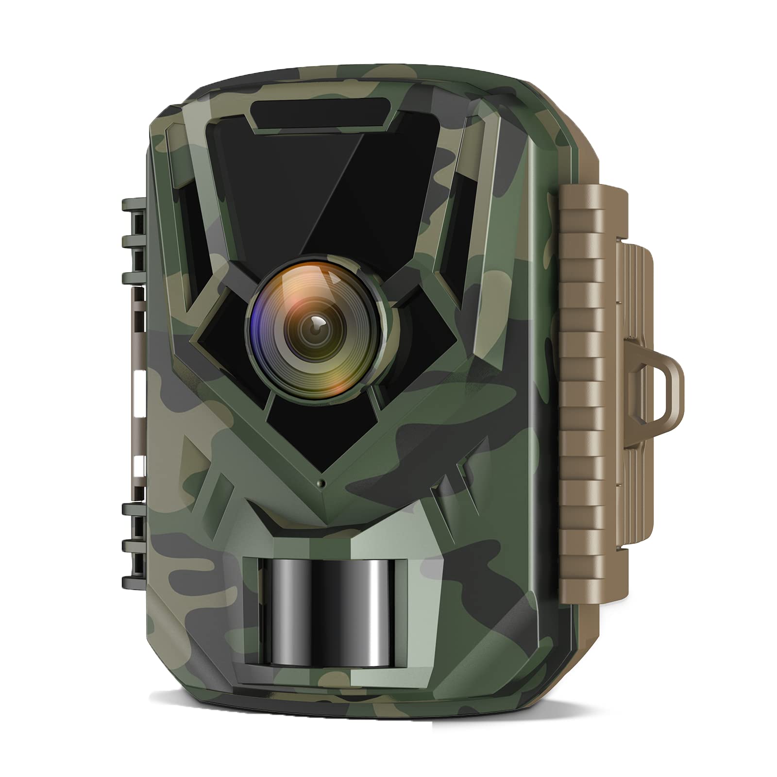 Hongc Wildlife Camera 20MP 1080P Game Camera with Upgraded 850nm IR LEDs Night Vision 120° Motion Activated Hunting Camera for Wildlife Monitor, Green