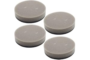 4-Pack Replacement Sponge Filter for Bissell 3070, 3080, 2831, 2897, 2900, 2921, 3274, 3339 Vacuums, Compatible with Pet Hair