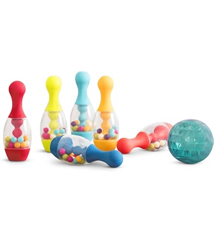 Ensemble de bowling pour enfants avec 6 quilles et 2 jeux de Ensemble de bowling pour enfants avec 6 quilles et 2 jeux de