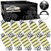 Partsam 10pcs 6000K White 41mm 42mm 43mm Festoon 16-3528-SMD LED Bulbs for Interior Lights Dome Map Trunk Cargo Area Lights 570 578 6413 12V Lamps primary