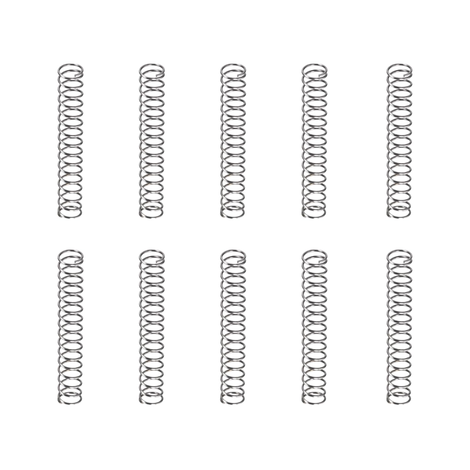 DTGN 0.6x6x40mm(DxODxL) Compression Spring - 20Pack - Good for Machinery - Spring Steel Extension Spring - Gray
