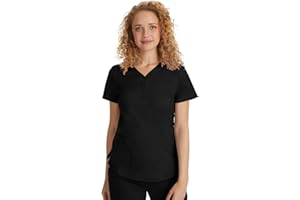 healing hands Purple Label Scrubs Women's Jane V-Neck 2 Pocket Top