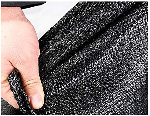 XHX Shade Sails, Summer Thickened Encryption Shade Cloth, Shade Sail Dustproof Sunscreen Sunshade Net Gardening Balcony Green Plant Shading Net for Plant & Flower,Black,2 * 20m