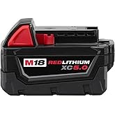 Milwaukee 48-11-1850 M18 Redlithium 5.0Ah Bat Pack
