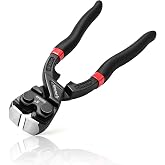 PURUS 8" End Cutting Pliers - Heavy Duty CR-V Nail Puller &amp; Wire Nipper | High-Leverage Drop-Forged CR-V Steel, Flat-Nose Jaws - for Heavy Duty Nail Pulling, Wire Cutting &amp; Remodeling