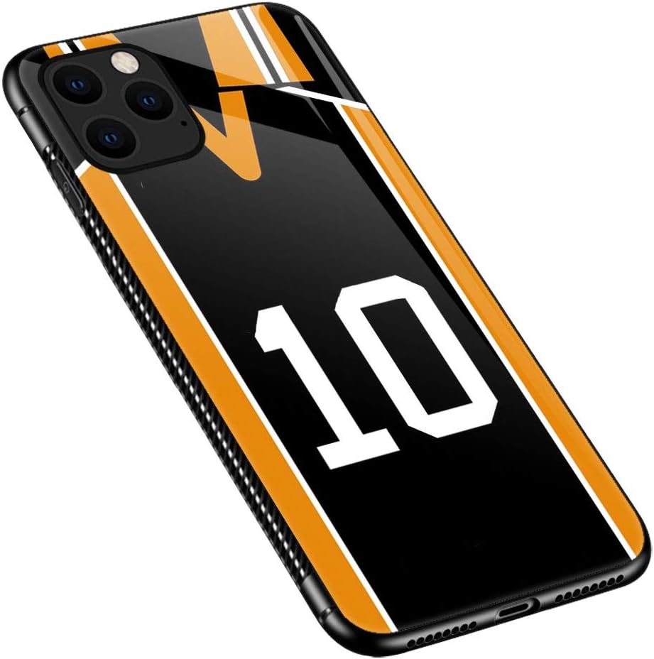 iPhone 11 Pro Case,No.10 Jersey iPhone 11 Pro Cases,Pattern Design Shockproof Non-Slip Tempered Glass Case for Apple iPhone 11 Pro