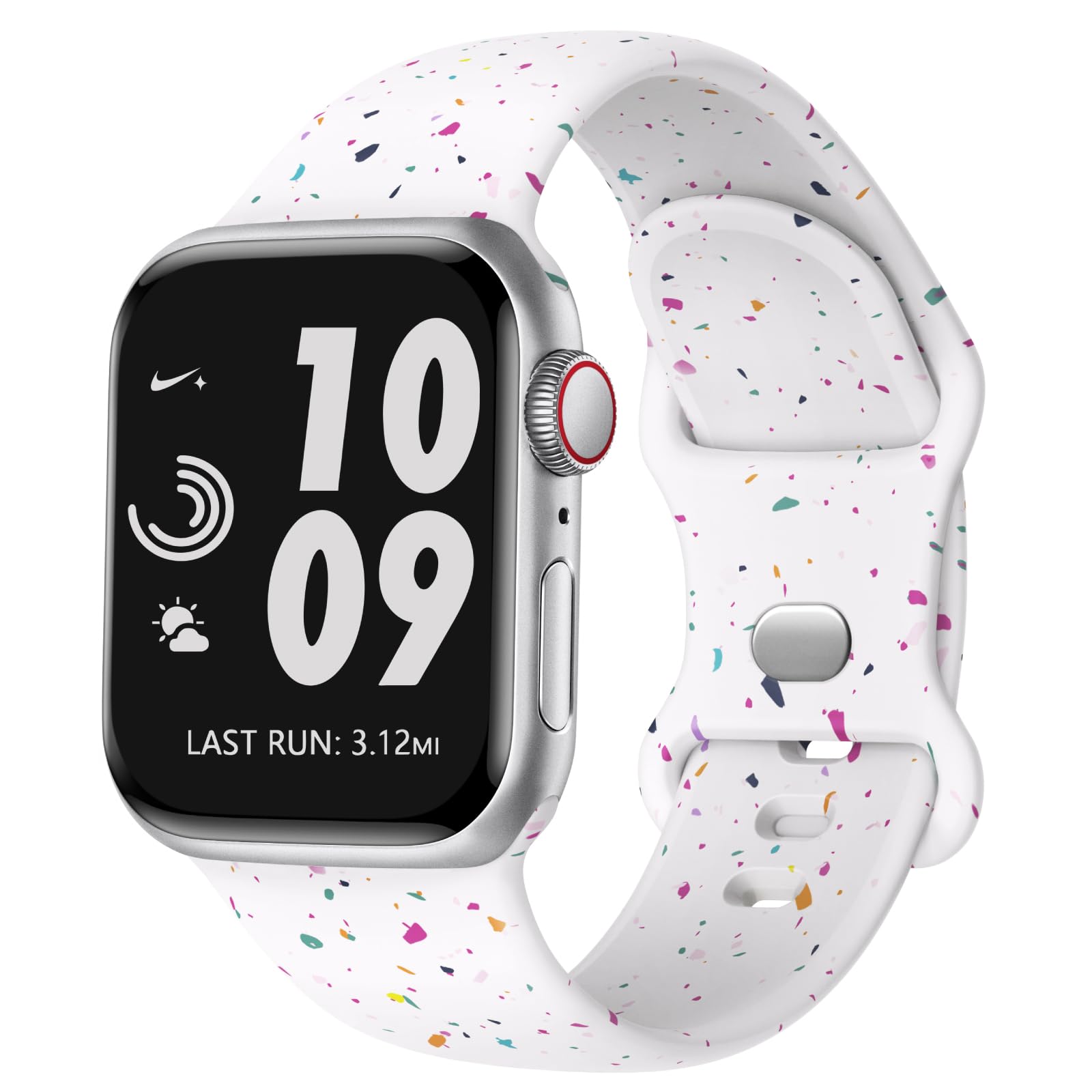 Superuper Sport Strap Compatible for Apple Watch Straps Series 11 10 9 8 7 6 5 4 Ultra3 49mm 46mm 45mm 44mm 42mm 41mm 40mm 38mm for Women Men, Made from Recycled Silicone for iWatch SE 3 Band