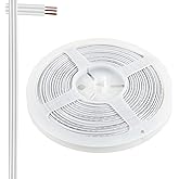 RGBZONE 10M 22AWG 3 Pin LED Light Strip Cable Cord, Extension Cable Line Wire for WS2812b WS2811 Dream Color LED Strip Lights, PVC Plastic Flexible(White)