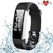 Fitness Tracker, Kybeco Elegant Waterproof Heart Rate Monitor Activity Tracker Bluetooth Wearable Wristband Wireless Step Counter Smart Bracelet Watch for Android and IOS Smartphones