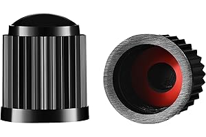 TPMSCENTER 10 Pack Black Plastic Tire Valve Stem Caps with O-Ring Rubber Seal Universal Schrader Air Valve Cap Stem Covers for Car SUV Truck Motorcycle Bike