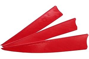 M.SJUMPPER ARCHERY Arrows 3 Inch Real Feathers Fletching with Shield Cut for DIY Hunting Shooting Shafts (36 Pack)