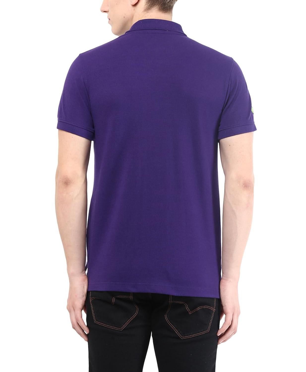 american crew men's cotton and polyester blend polo purple