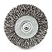 Forney 72725 Wire Wheel Brush, Coarse Crimped with 1/4-Inch Hex Shank, 1-1/2-Inch-by-.012-Inch, Grey Metal