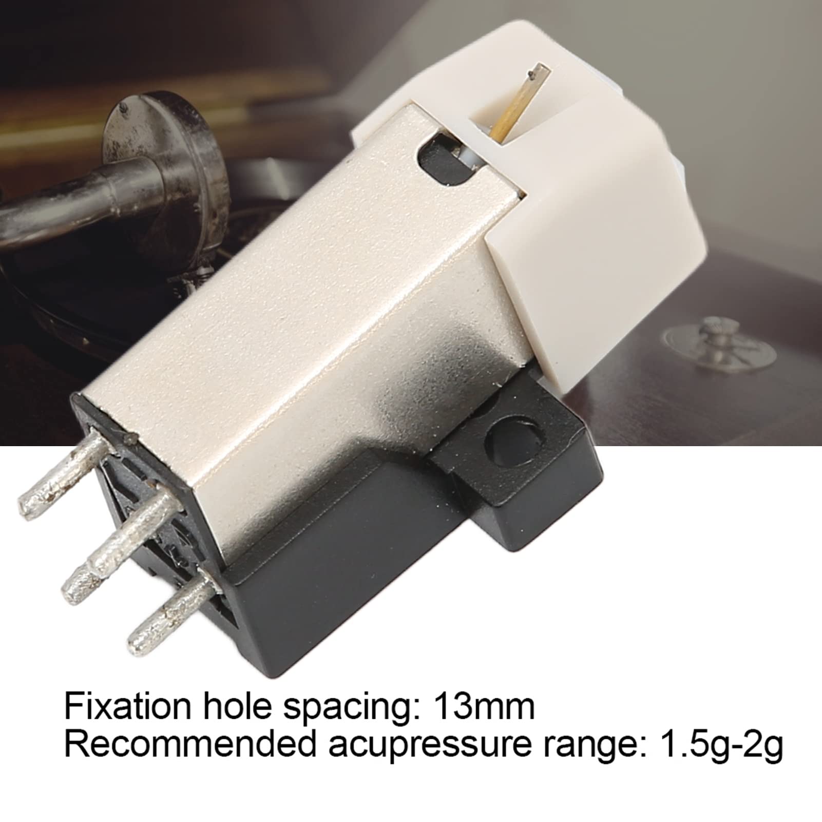 Magnetic Cartridge, Turntable Needle Replacement, High Precision Player Magnetic Cartridge Pen with, Stereo Record Player Needle, Precision Magnetic Head
