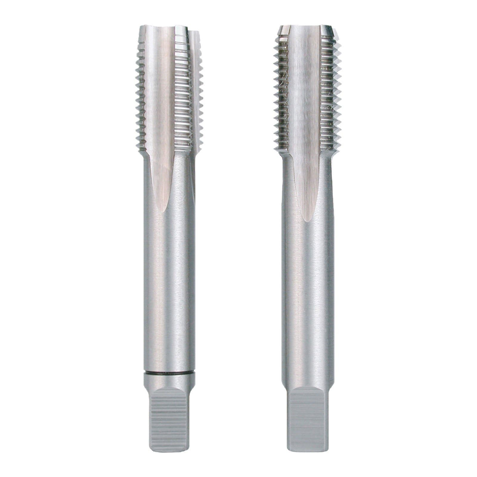 Ruko HSS Hand Tap Set, DIN 2181, Ground, Bright Finish, MF 10 x 1.00 mm Nominal Thread Size, 63.0 mm Length, 2 Pieces, R235100