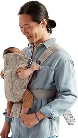 BabyBjörn Baby Carrier Mini 3D Mesh Grey Beige