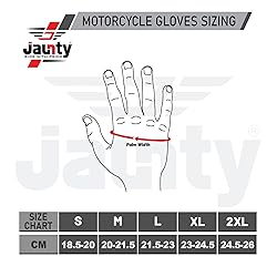 JAUNTY Professional Motorcycle Gloves Knuckle