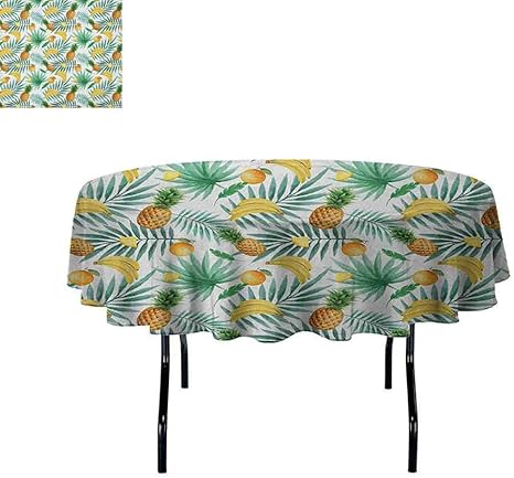 Amazon Douglas Hill 水彩 洗えるテーブルクロス カラフルな昆虫 ブラシストローク効果 様々な種類の虫のイラスト ディナー ピクニック ホームインテリア マルチカラー D47 Inch インテリア オンライン通販