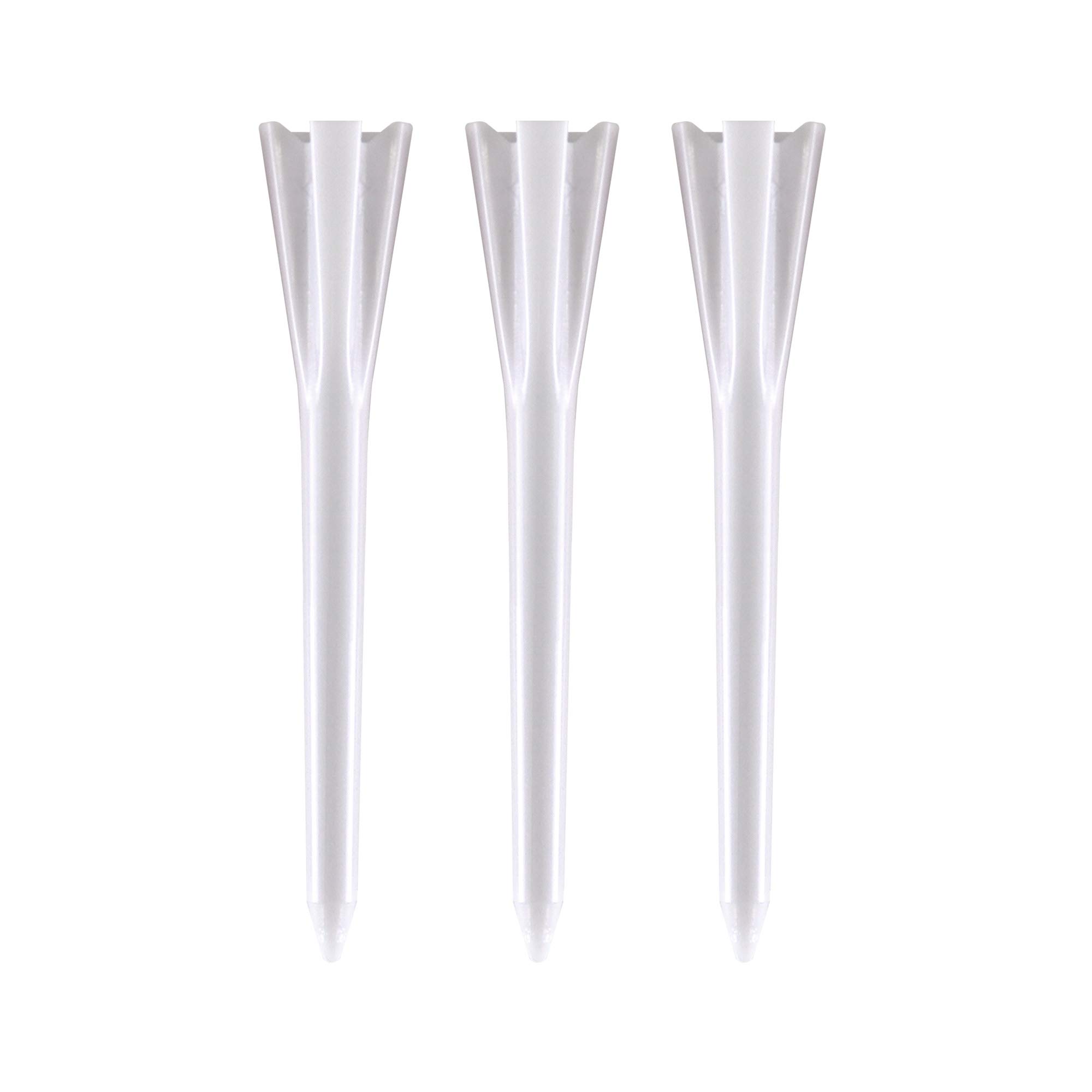 Izzo Golf Plastic Golf Tees, 1.5 Inch, White (Pack of 100)