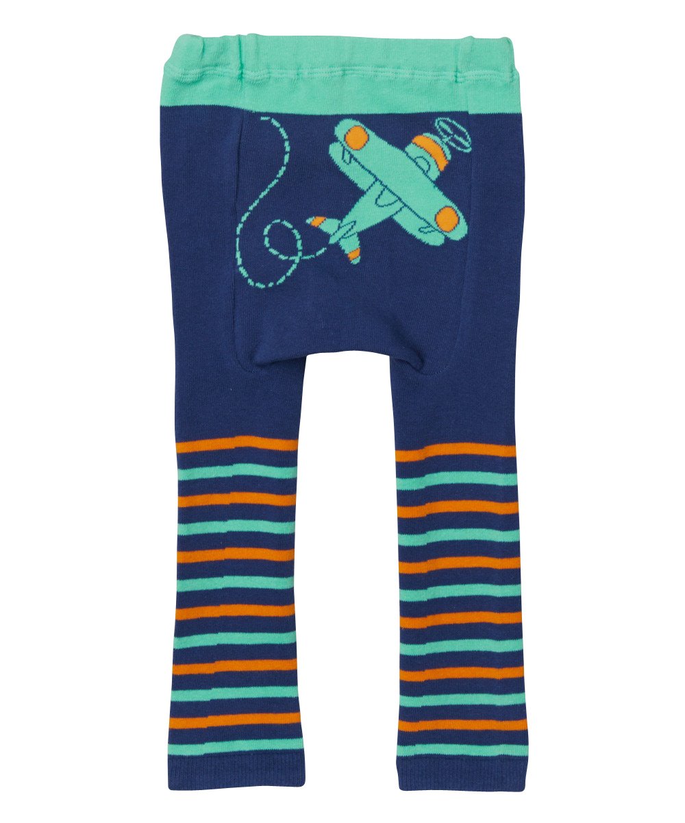 Green Plane Stripe Leggings X 