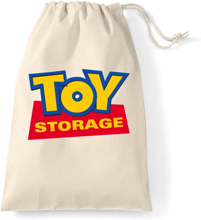Toy Storage Extra Large Bag With Draw String 100% Cotton Story Toys