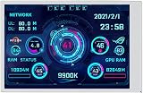 Gathukila 3.5 Inch USB Computer CPU GPU RAM HDD Monitor AIDA64 Black Secondary view 3